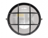 Светильник 1102 НПП большой круг черный с решеткой 1*100Вт Е27 IP54 ИЭК комплект КЛЛ